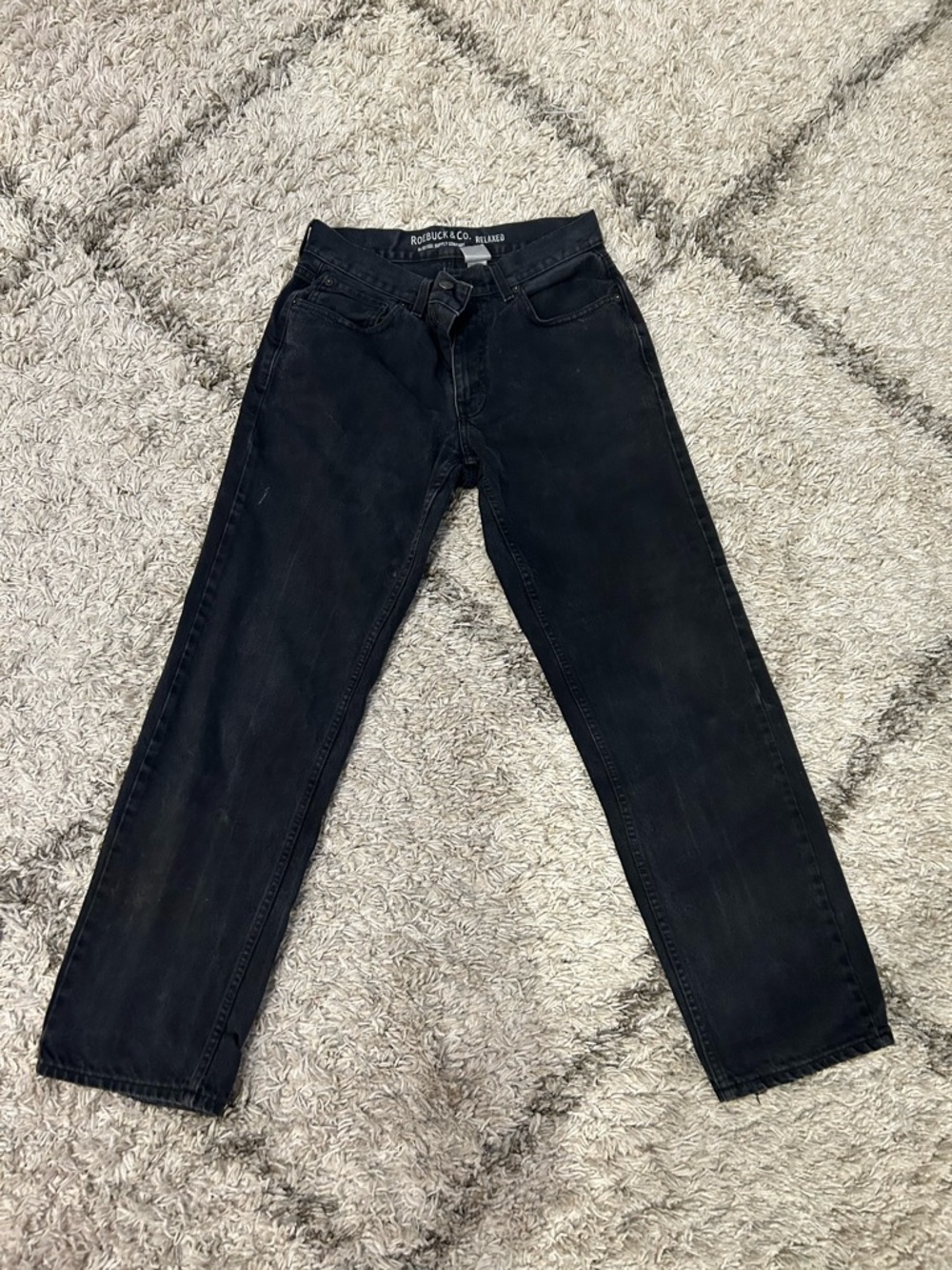 Riders by Lee Men’s Black Straight Jeans